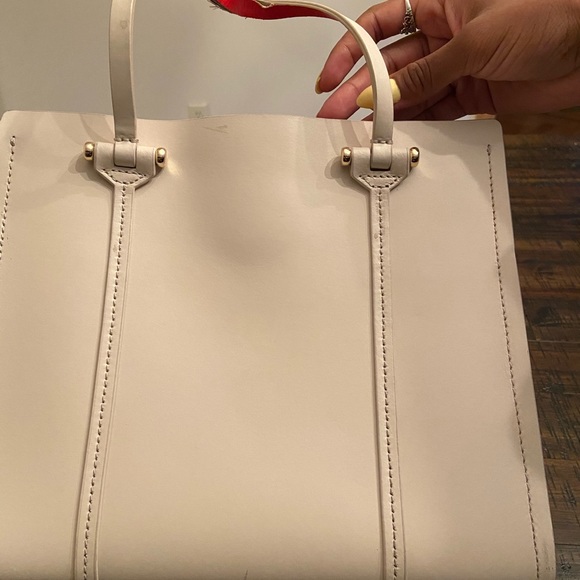 Authentic Kate Spade cream and coral handbag - Picture 6 of 9